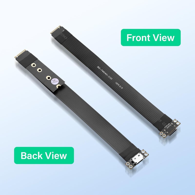 SinLoon M.2 M-Key PCI-E4.0 2280 NGFF to Oculink SFF-8612 Host Cable 20CM Support for Oculink External SSD, eGPU - Image 5